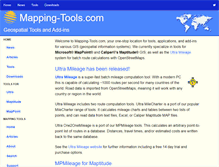 Tablet Screenshot of mapping-tools.com